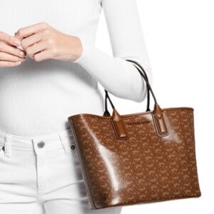 Michael Kors Tan Monogram Tote